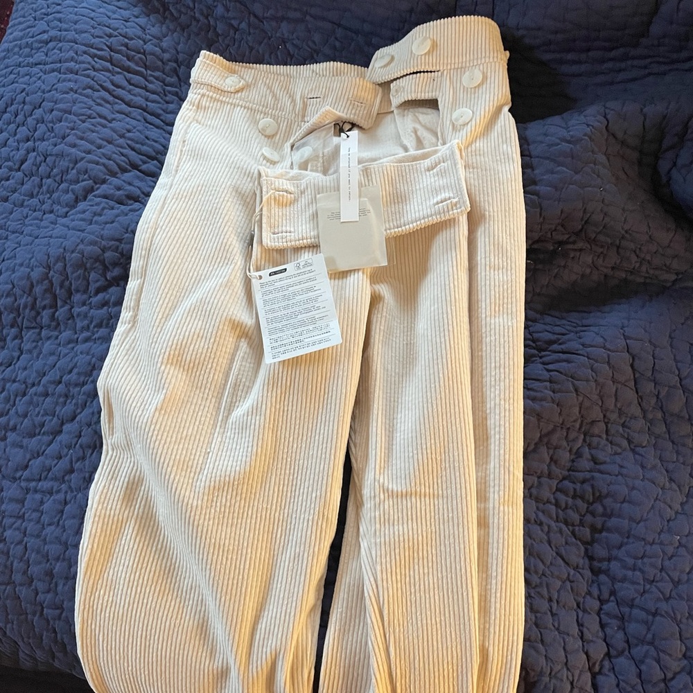 Cream corduroy pants by The Line by K!